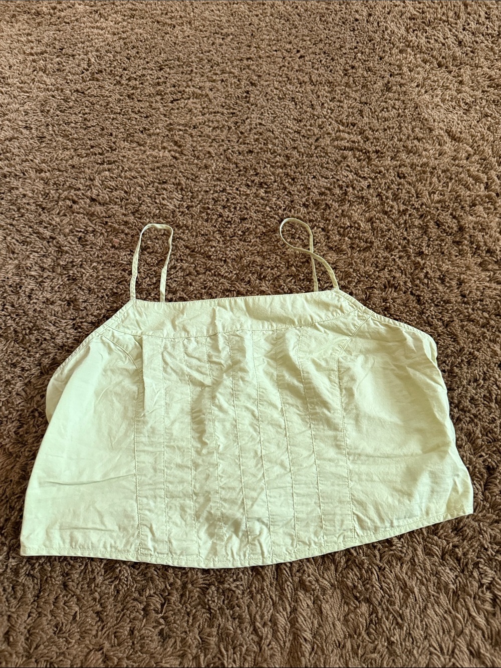 Women’s Cream Spaghetti Strap Cami Top